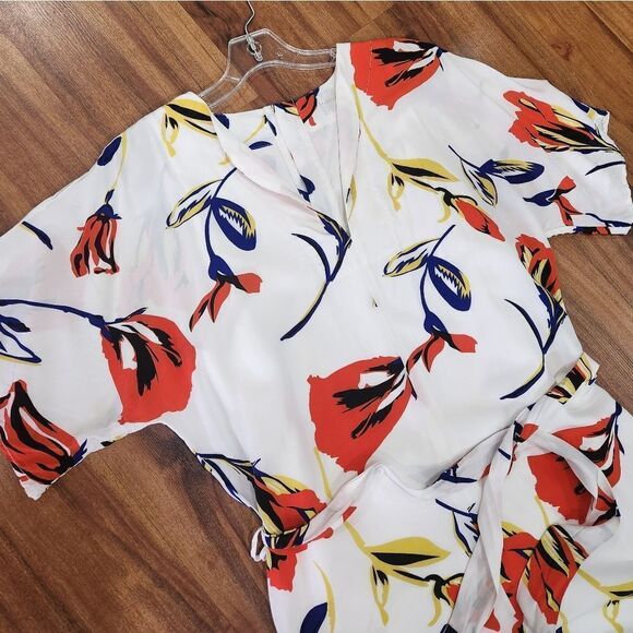 EUC Corey Lynn Calter Anthropologie Poppie Print Romper - Picture 4 of 9